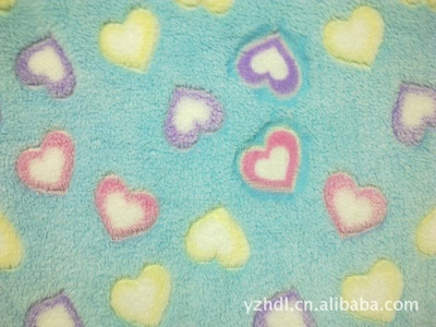 爱心立体印花珊瑚绒价格及生产厂家——扬州好得利针纺织品